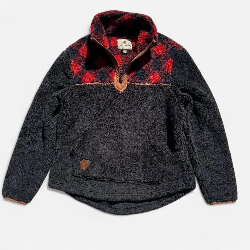 Legendary whitetails buffalo plaid sherpa